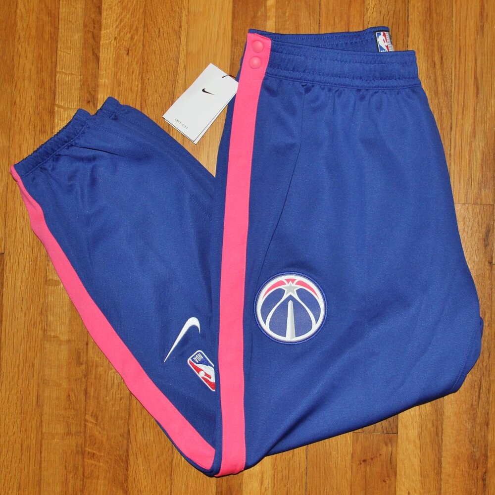 Nike Washington Wizards City Edition Pants NBA Authentics Men XL Blue